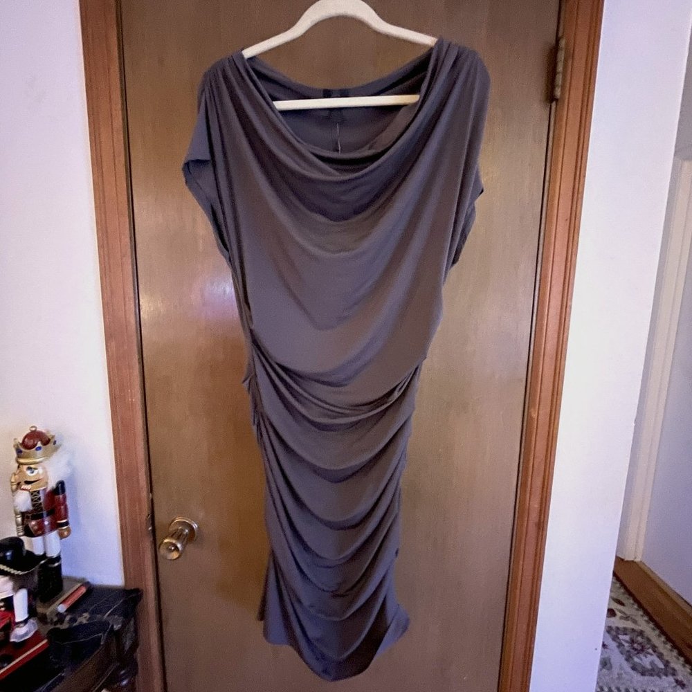 Banana Republic Monogram Gray Dress - with Tags Size M Gray